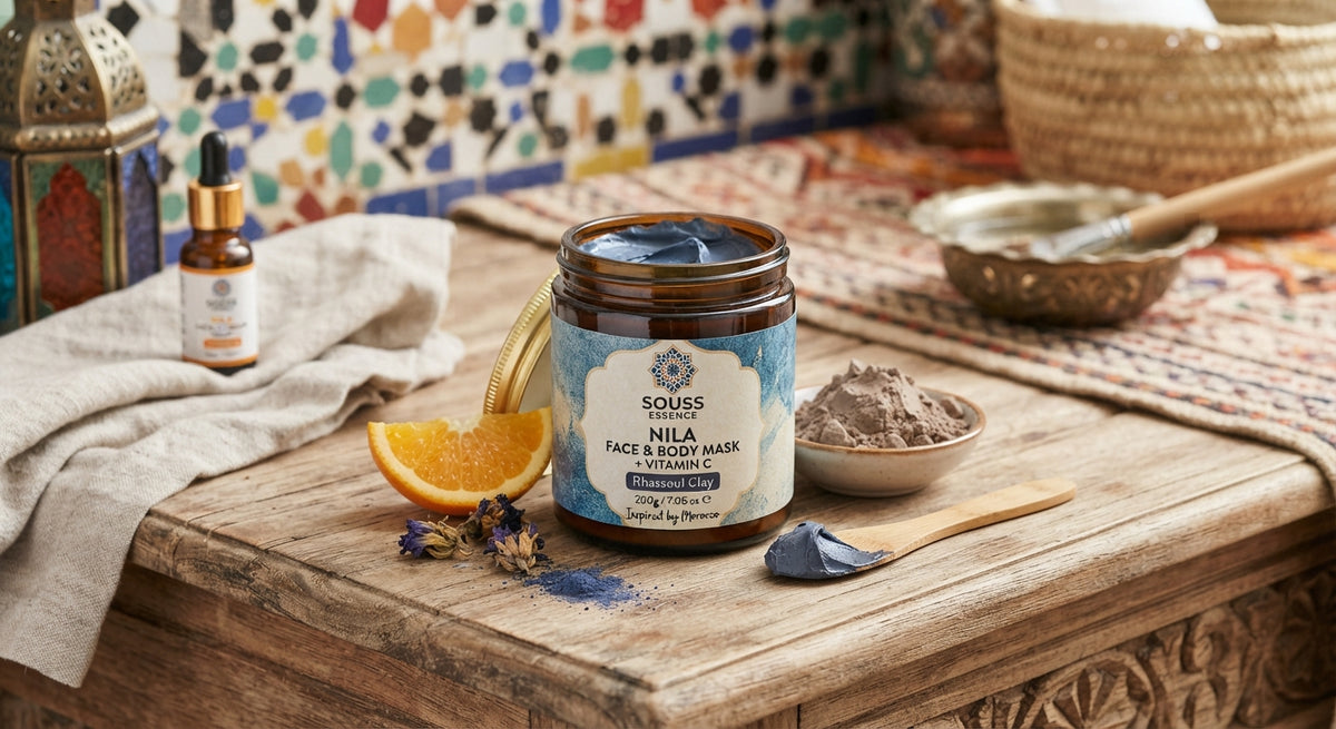 Nila Face & Body Mask + Vitamin C with Rhassoul Clay