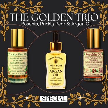 The Golden Trio — Rosehip, Prickly Pear & Argan Oil