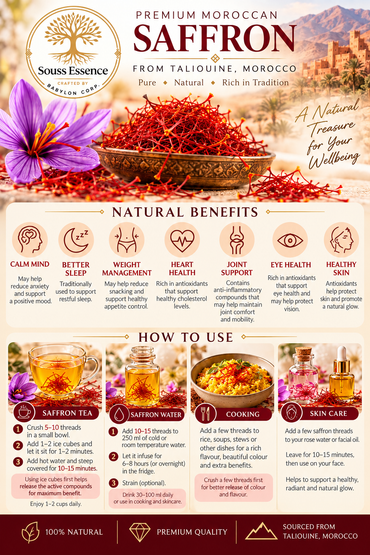 Premium Moroccan Saffron from Taliouine – 100% Pure Saffron Threads | 1g (Copy)