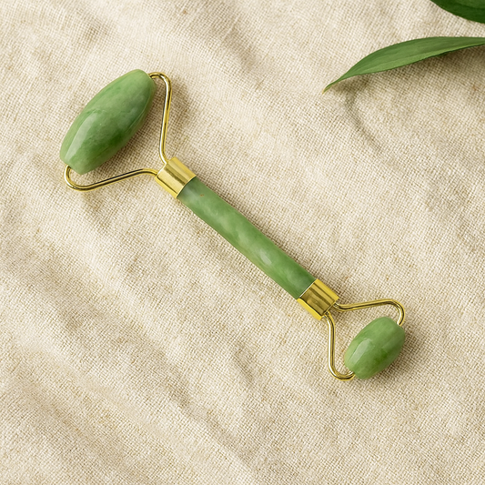 Rose Quartz Jade Face Roller – Anti-Aging, Skin Tightening & Lifting Tool