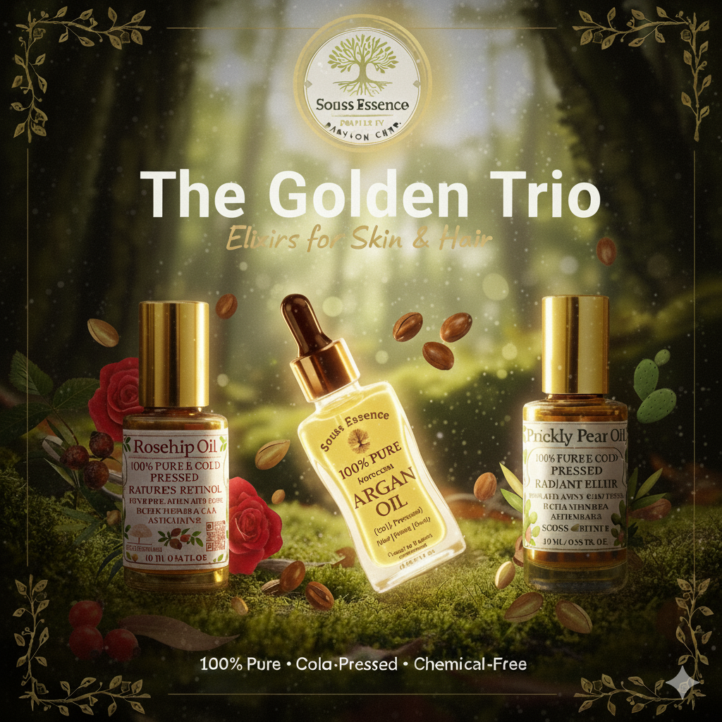 The Golden Trio — Rosehip, Prickly Pear & Argan Oil